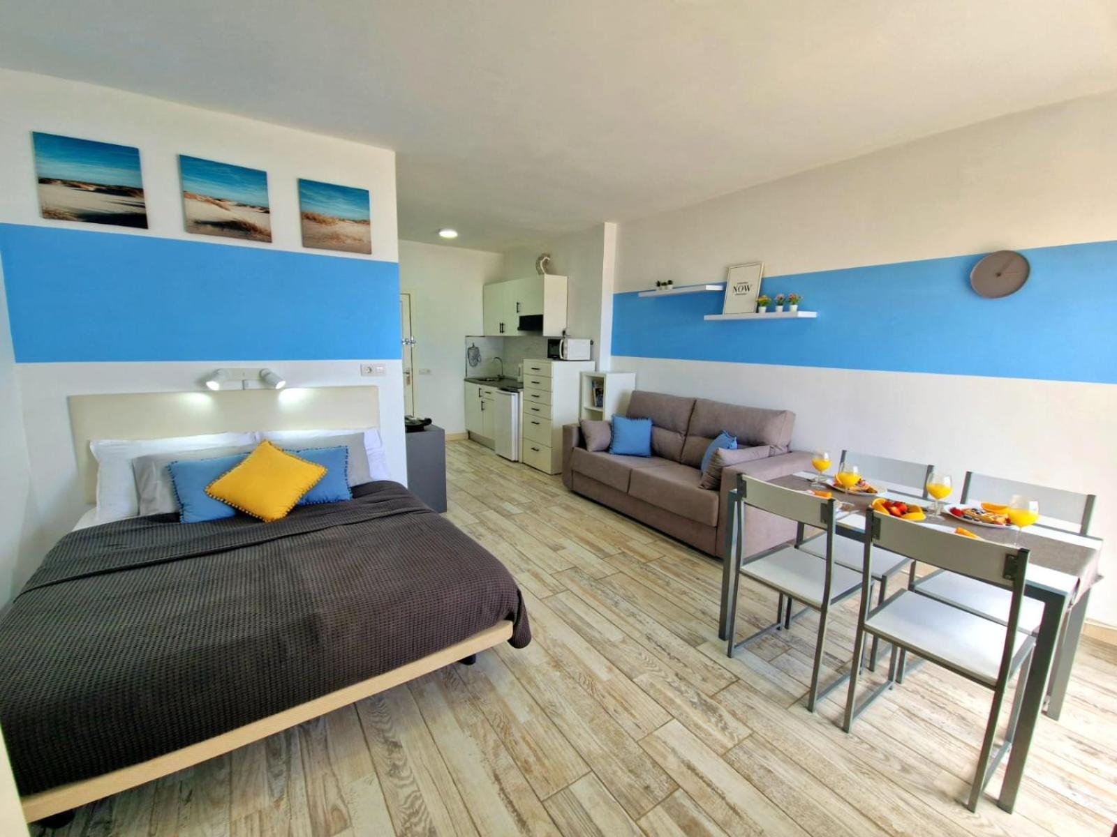 Lovely Blue Studio With Ocean View And Pool, Paraiso 918 Costa Adeje  Esterno foto